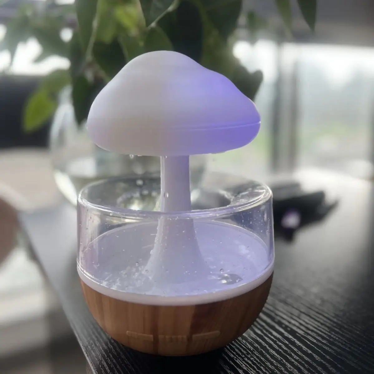 2026 hot Creative raindrop humidifier aromatherapy machine Yunyu colorful mushroom lamp Cloud essential oil humidifier gradient