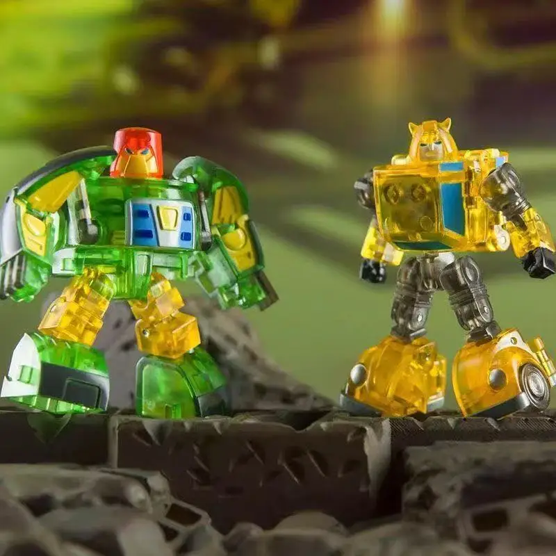 Dr. Wu DW-E22T/E34T Set combinato mini rabarbarbaro UFO trasparente a colori Giocattolo di trasformazione a piccola proporzione