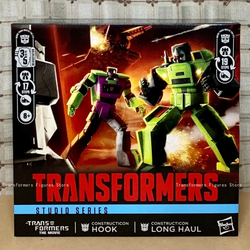 Figura de Acción Transformers SS86 Core Class Devastator - Constructicon Hook Long Haul G1 Studio Series, Juguetes Coleccionables de Anime