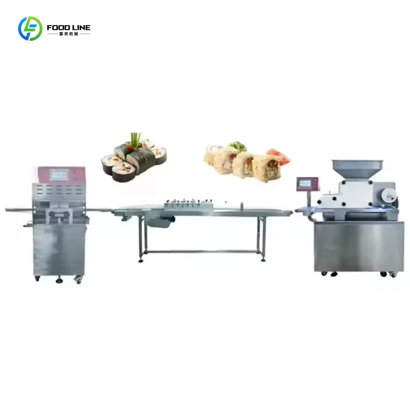 Customized Commercial Sushi Robot Machine Full Automatic Sushi Production Line Onigiri Making Equipment