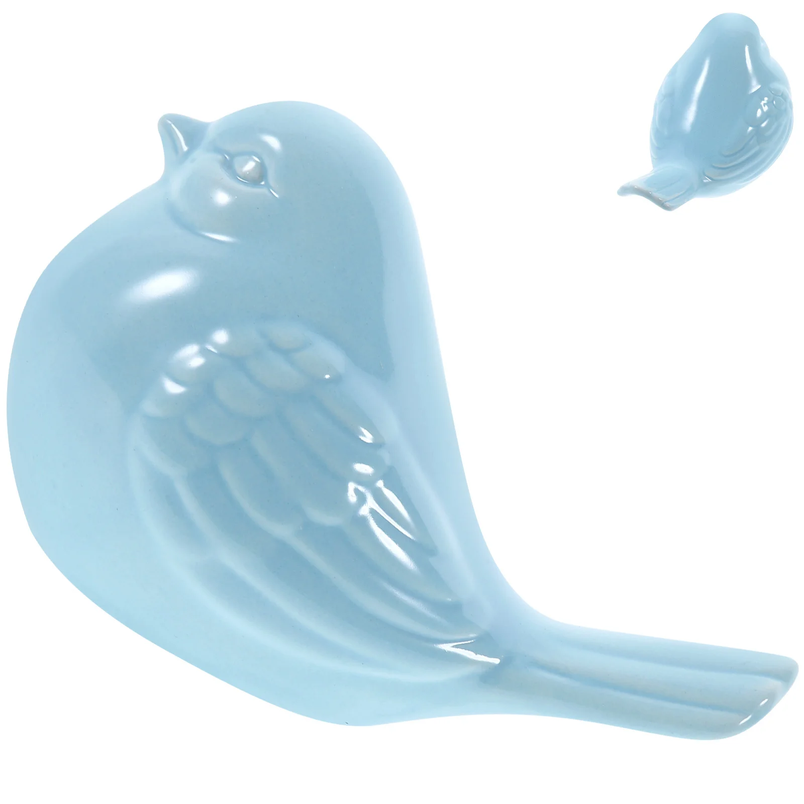 

Handcrafted Ceramic Bird Home Decor Magpie Tabletop Ornament for Desk Living Room Office Decoration Unique Interior Accent Piece