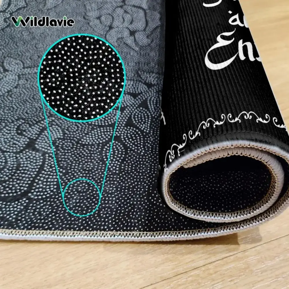 VIKAMA Doormat Speak Friend and Enter Welcome Mat Housewarming Gift Welcome Doormat Decorative Mat for Bedroom Home Decoration
