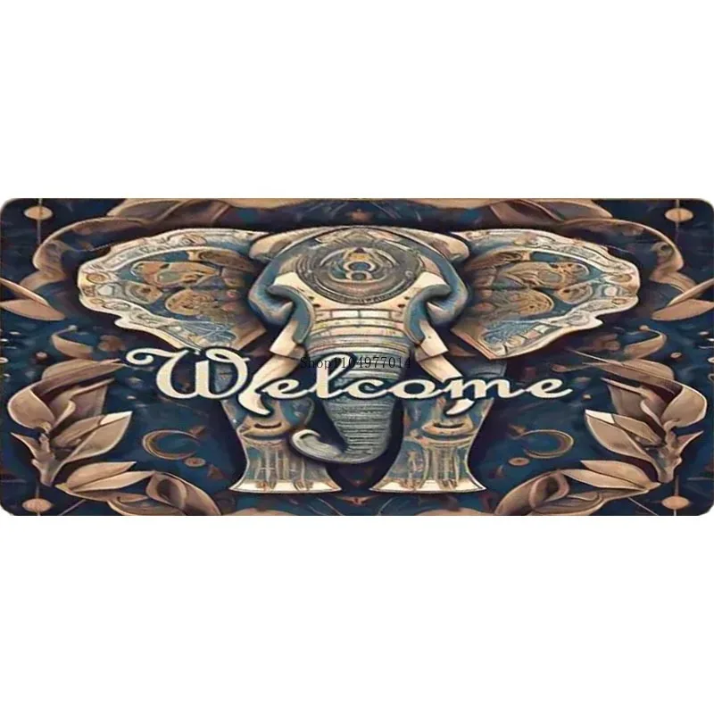 

Elephant Pattern Anti-slip Doormat for Entryway, Kitchen, Living Room, Laundry Room, Bathroom - Home Decor