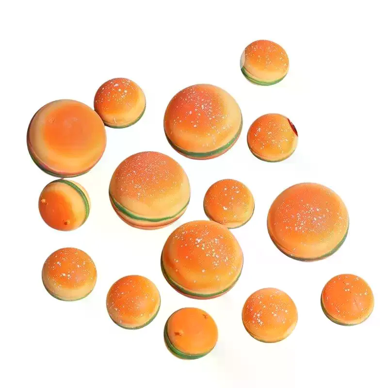 Hamburger Stress Ball, Autism Sensory Toy for Stress Anxiety Relief Fidget Pinch Toy