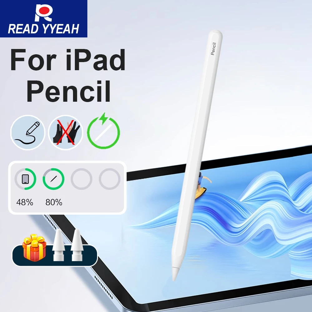 قلم مغناطيسي جديد لقلم أبل شحن لاسلكي لأجهزة iPad 2025 2024 2023 2022 2021 2020 2019 2018 قلم لمس ملحقات iPad
