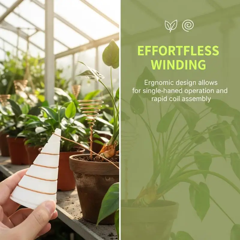 Electroculture  Wire Hand Tool Antenna Winding for Gardening Flower Pots Simple Operation for Beginners Home Use