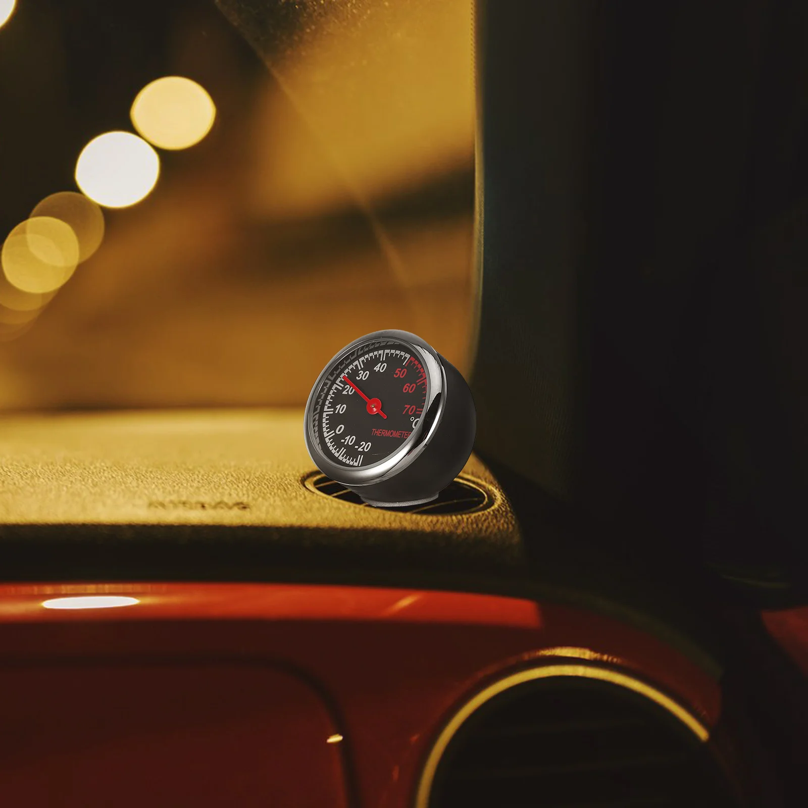 

Car Thermometer Mechanical Dashboard Decorations Luminous Clock Supplies Waterproof Corrosion Resistant Backlit Function Easy