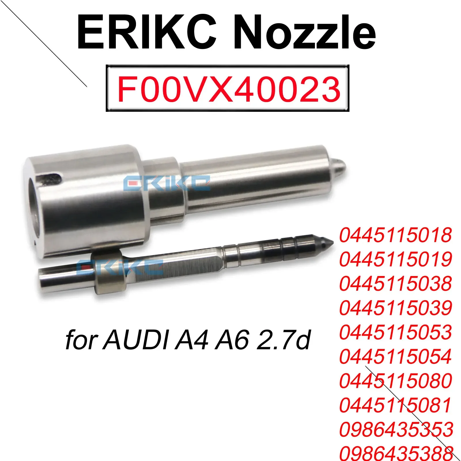 F00VX40023 Diesel Piezo Injector Nozzle FooVX40023 for AUDI 0445115018 0445115019 0445115038 0445115039 0445115053 0445115054