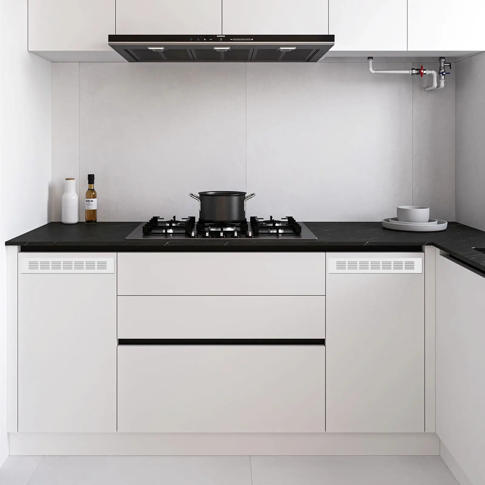 

2 шт. прямоугольные вентиляционные решетки из алюминиевого сплава для шкафов и мебели, вытяжные вентиляционные отверстия, крышки для вентиляции