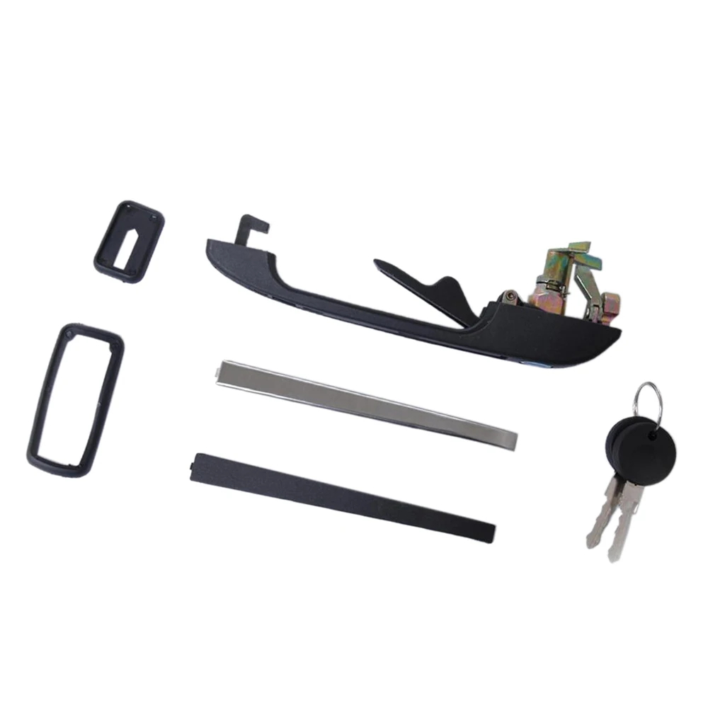Exterior Front Left Door Handle Durable Replacement for Volkswagen Golf Jetta MK1 MK2 Automotive Parts