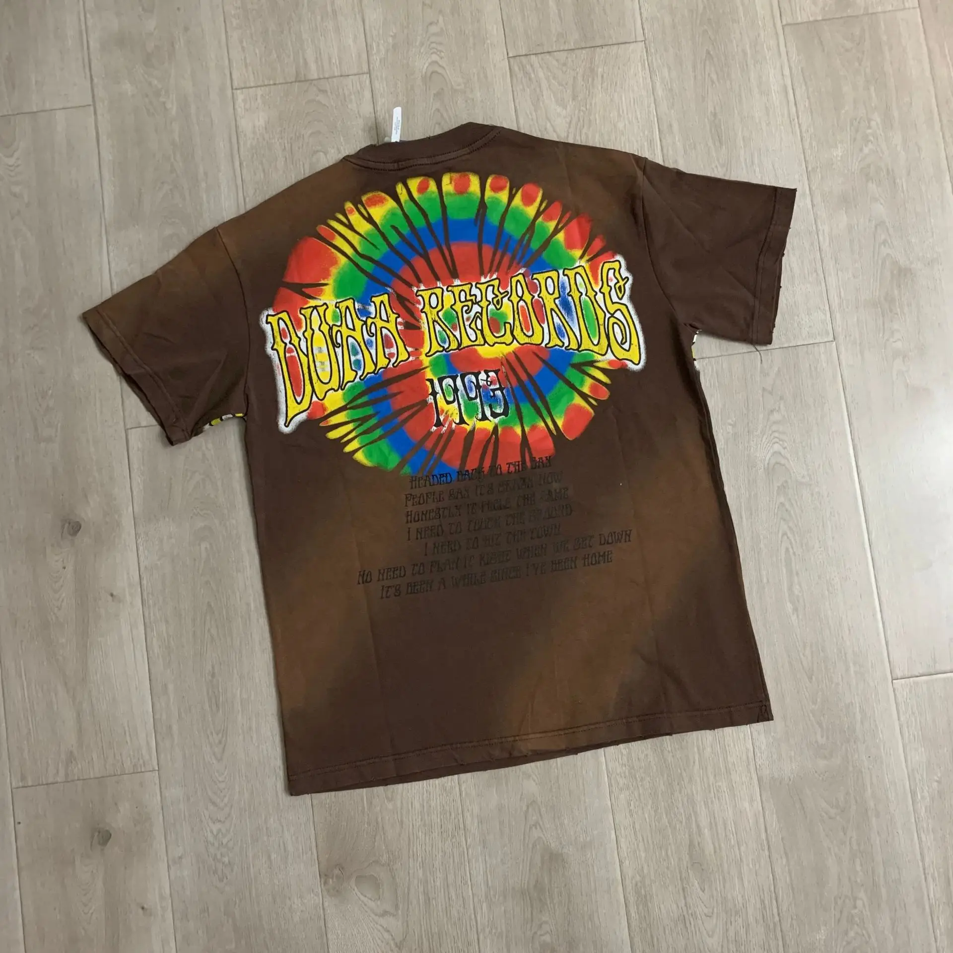 High Street Duaa Angel Print Vintage T-Shirt for Men Men Women Casual T-shirts Men's Clothing Women's Clothes