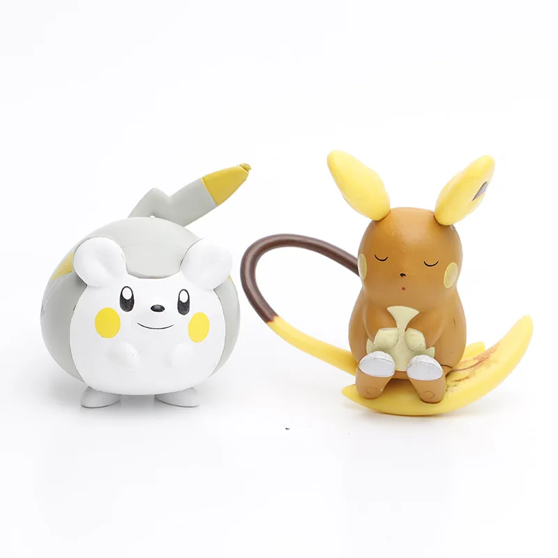 8cm 6pcs/Lot Pokemon Pikachu Raichu Mimikyu Figure Toys Collection Doll Kids Birthday Gifts