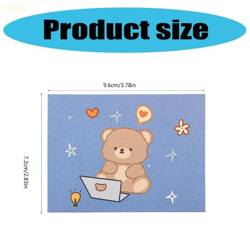 Y8AD CARTOON ANIMAL CARTING CARTÃO BINDERNY CARTA CARTO FESTIVAL FESTIVAL CARTA ENVELOPE PROFERTO PROSTRO