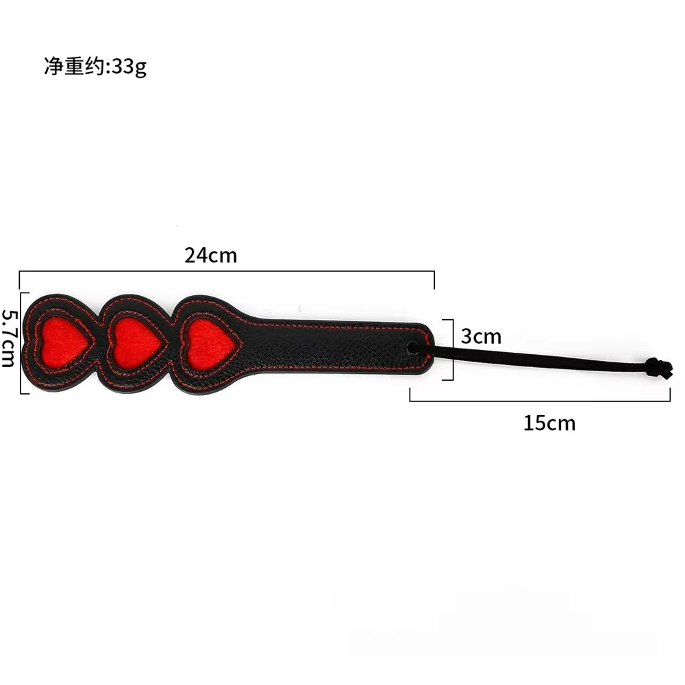 24 سنتيمتر القلب Slapper مجداف بو الجلود الحصان السياط لركوب الفروسية مضرب الفروسية #5