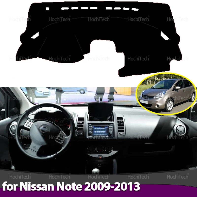 Dashboard Cover Board Anti-Slip Mat Protect Pad Car Sunshade Carpet Rug For Nissan Note 2009 2010 2011 2012 2013