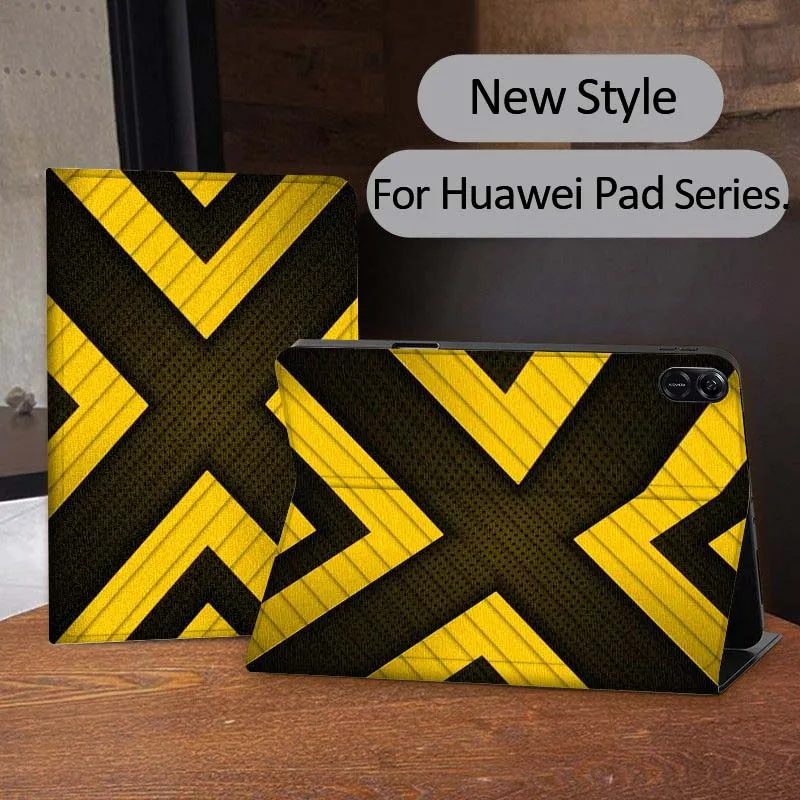 

Creative metal line pattern For Huawei MediaPad MatePad Air M6 M5 M2 T10s T5 C5e 10 11 12 X 10.8 SE Pro Cover Tablet Case