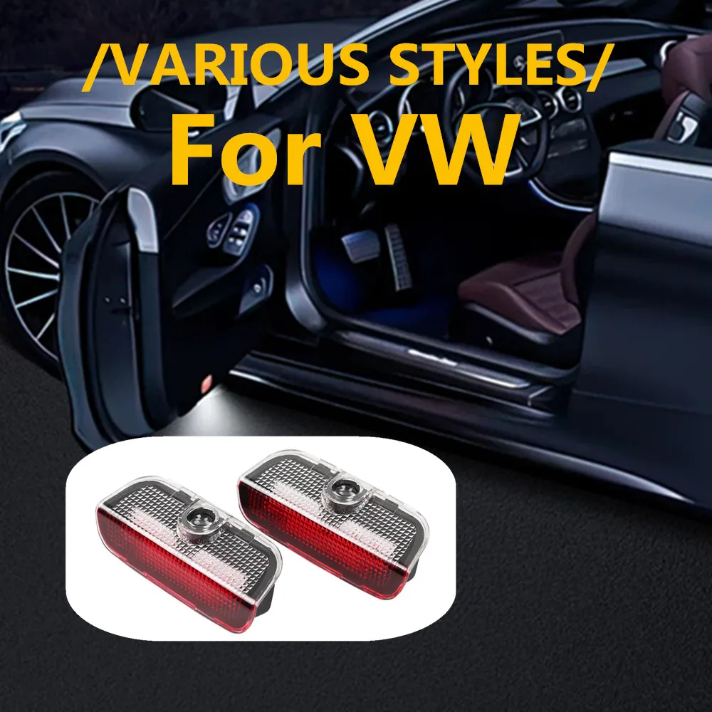 Новые светодиодные проекционные лампы-подсветка дверей для VW Passat B6 B7 B8 B9 Arteon CC Touareg 7P Teramont Tiguan MK1 MK2 1 2