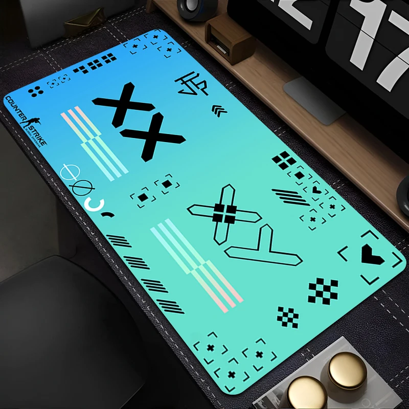 

Mouse Pad CSGO 90x40cm Gaming Accessories PC Gamer alfombrilla Computer Desk Mat Laptop Varmilo Keyboard Pad Edge White Mousepad