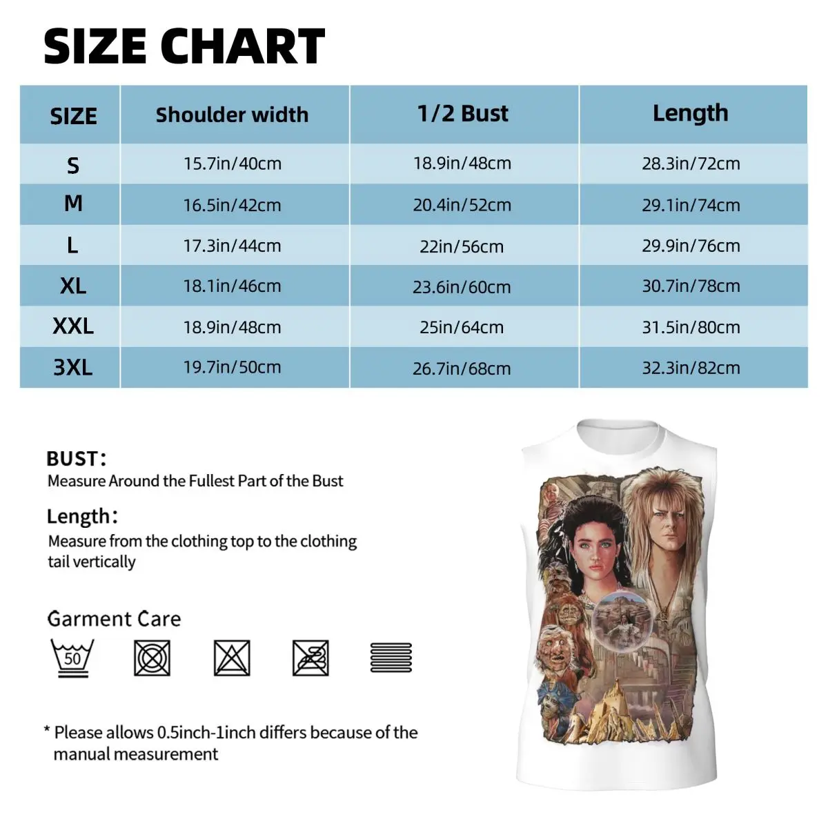 Enter The Labyrinth Men Printed Sleeveless T-shirt Casual Hip Hop Street Style Beach Holiday Tank Tops