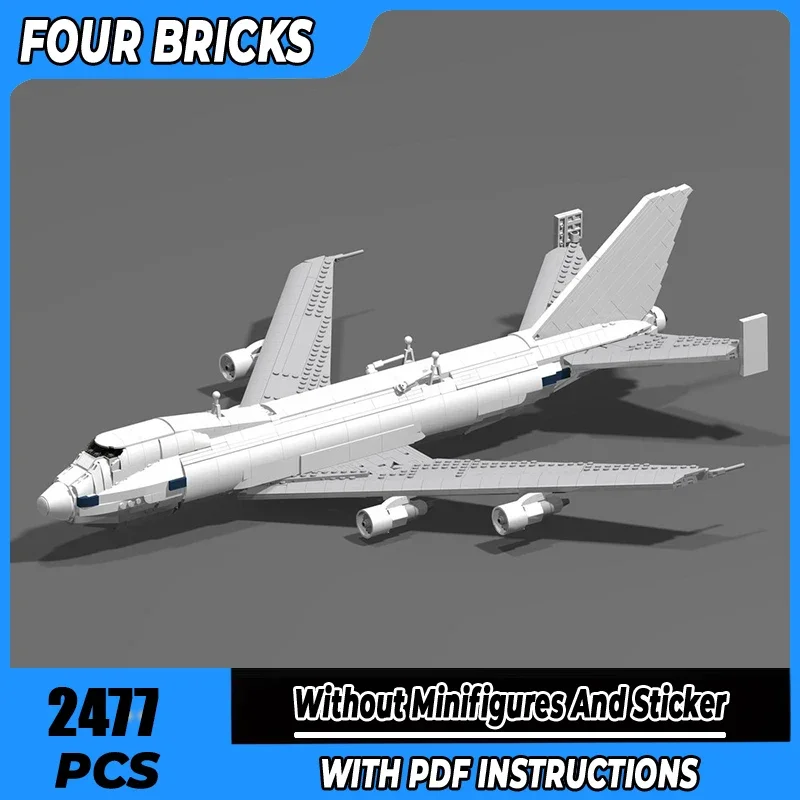 

Moc строительные блоки, гражданские самолеты, технология, модульные кирпичи, модель, подарки, рождественские игрушки, наборы «сделай сам», сборка