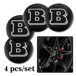 4Pcs 56mm Car Wheel Center Hub Emblem Badge Stickers For Mercedes Benz Brabus Carlsson AMG Smart W205 C300 W203 W206 W108 W124