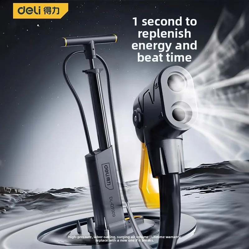 A  multifunctional inflator suitable for bicycles and cars, a universal household small portable high-pressure inflation pump