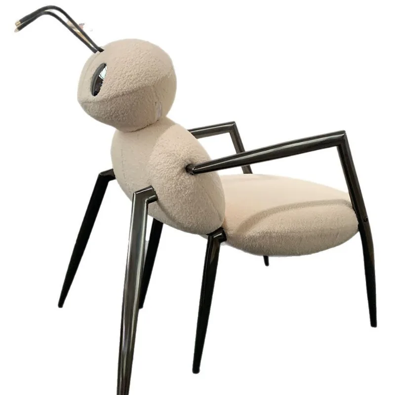 

Single chair Bauhaus style designer creative special-shaped chair retro wabi-sabi wind rest