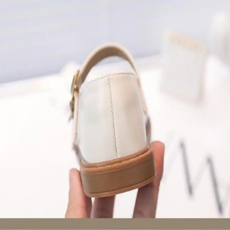 Spring New Fashion Girls Shoes Butterfly Mary Janes Shoes Baby Kids Leather Princess Shoes For Girl Chldren Flats Lolita Loafers