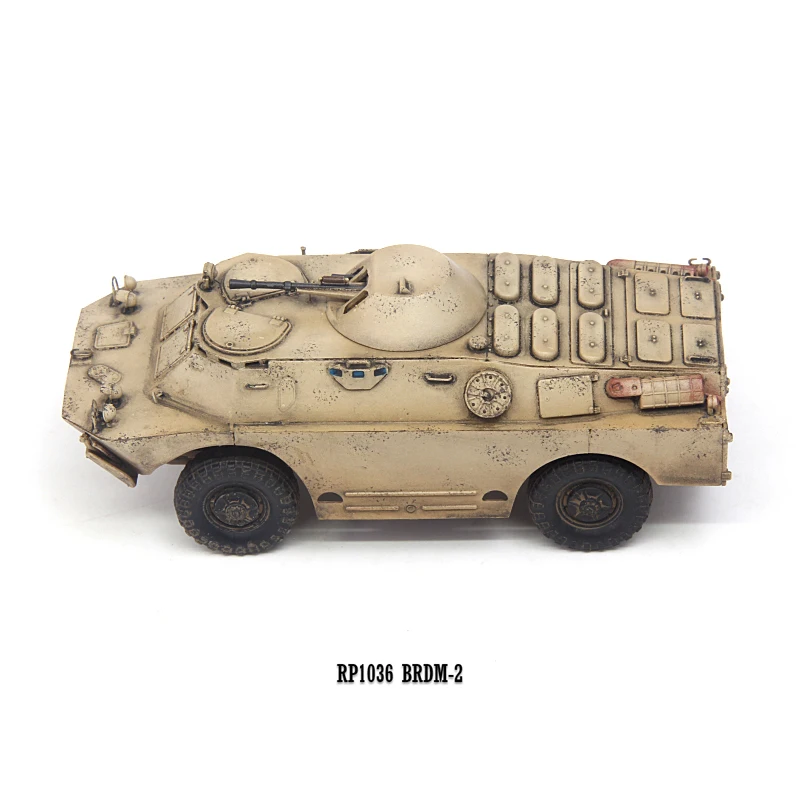 1: 72 RP1036 Soviet Russian BRDM-2 Armored Reconnaissance Vehicle Model Middle East Aging Etching Slice Details