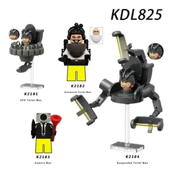 KDL825 Skibidi Building Blocks UFO Toilet Man Humanoid Suspended Camera Doctor Gman Titan Cameraman Audio Figures Bricks Toys