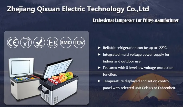 

TULX Battery Powered Car Fridge Freezer Electric Cooler Box Portable Refrigerator Mini Car Fridge for Camping