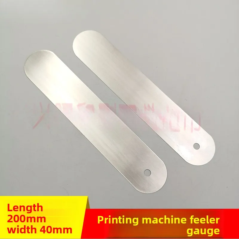 

10 pcs for printing machine rubber roller distance steel plate feeler gauge 10 / 15 /20 /30 microns