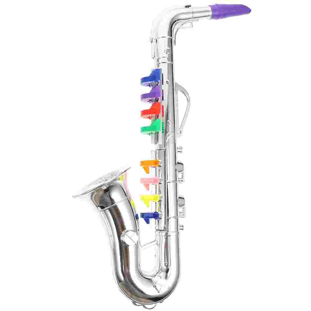 

Toy Children's Musical Instrument Kids Saxophone Plaything Imitation Silver Simulated Toys