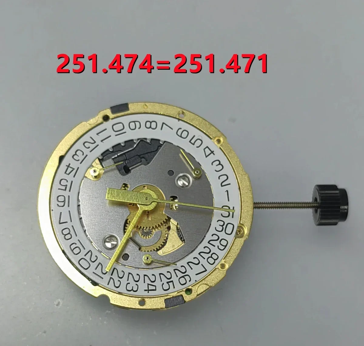 時計メーカーの時計ムーブメント部品スイスオリジナル ETA 251.474