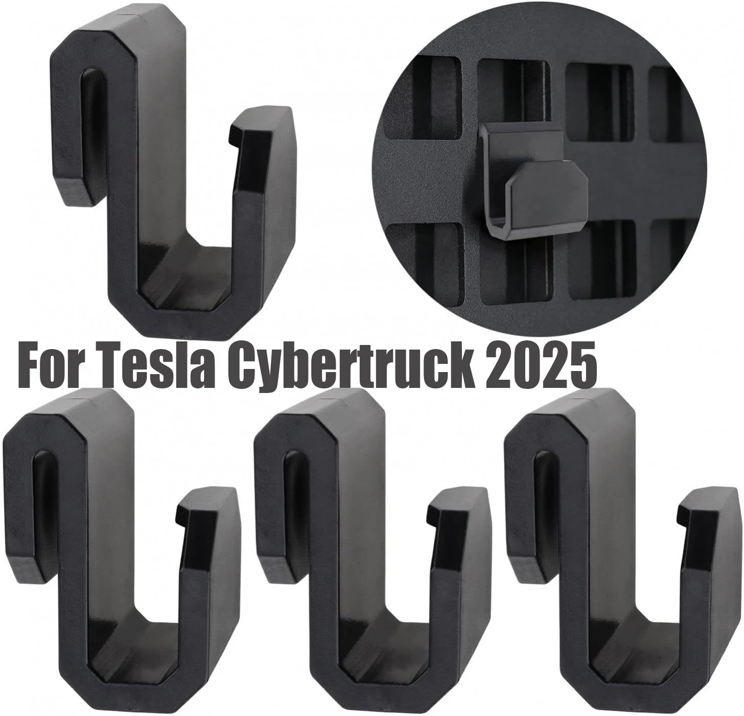 

For Tesla Cybertruck 2025 Molle Panel Hook Trunk Partition Molle Board Hook Rear Trunk Bag Hanger Attachment Holder Accessories