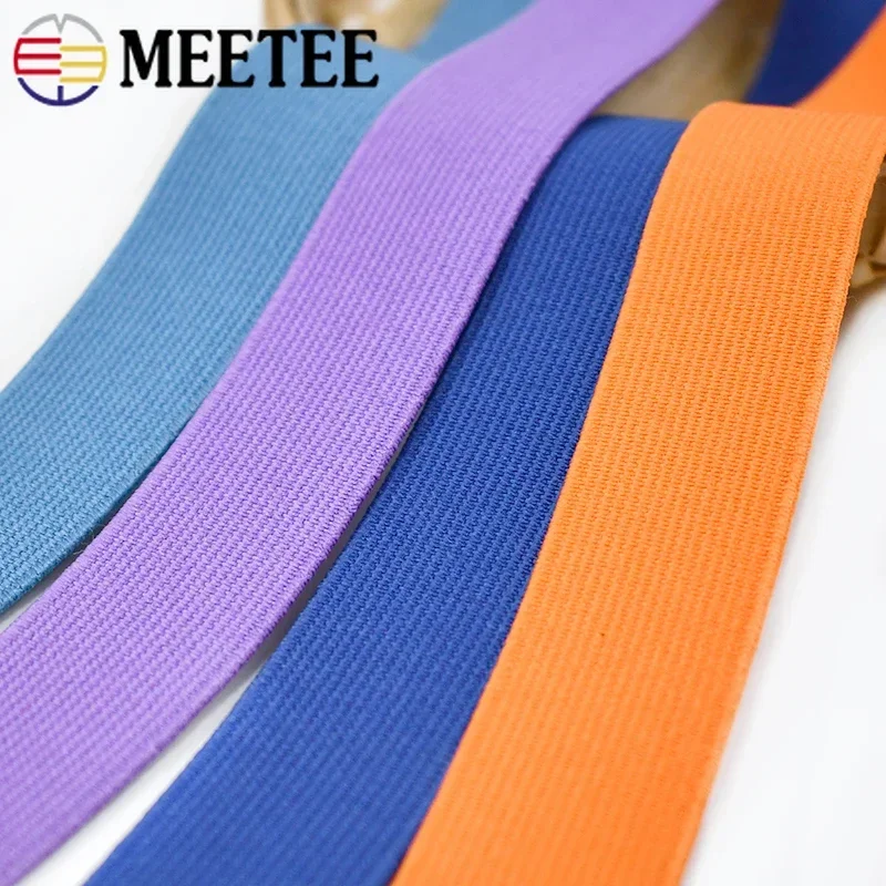 2Meters 20-50mm Sewing Elastic Band Soft Skin Rubber Bands Shoes Pants Decorative Stretch Webbing Tapes DIY Clothes Accessories