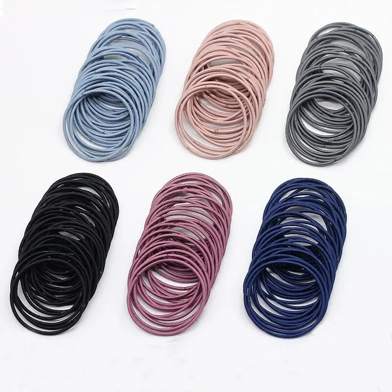 

Korean Version Slim Simple Versatile High Elasticity Hair Tie Net Red Hair Rope Seamless Headband for Women Резинки Для Волос