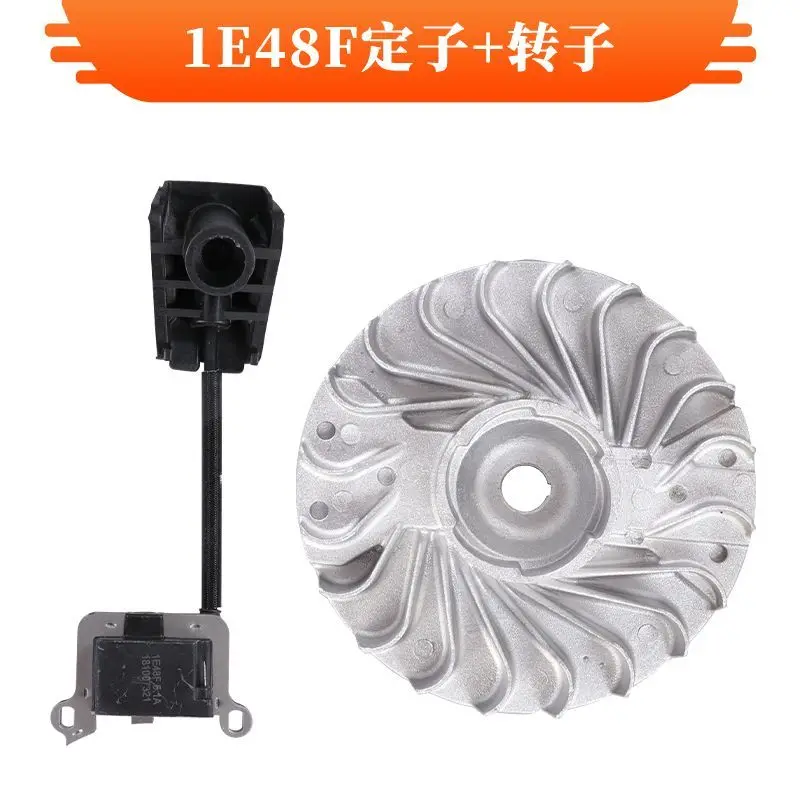 

Flywheel 2 styles for Chinese 63CC 2 stroke engine ignition fly wheel 1E48F 48F auger earth drilll hole digger parts
