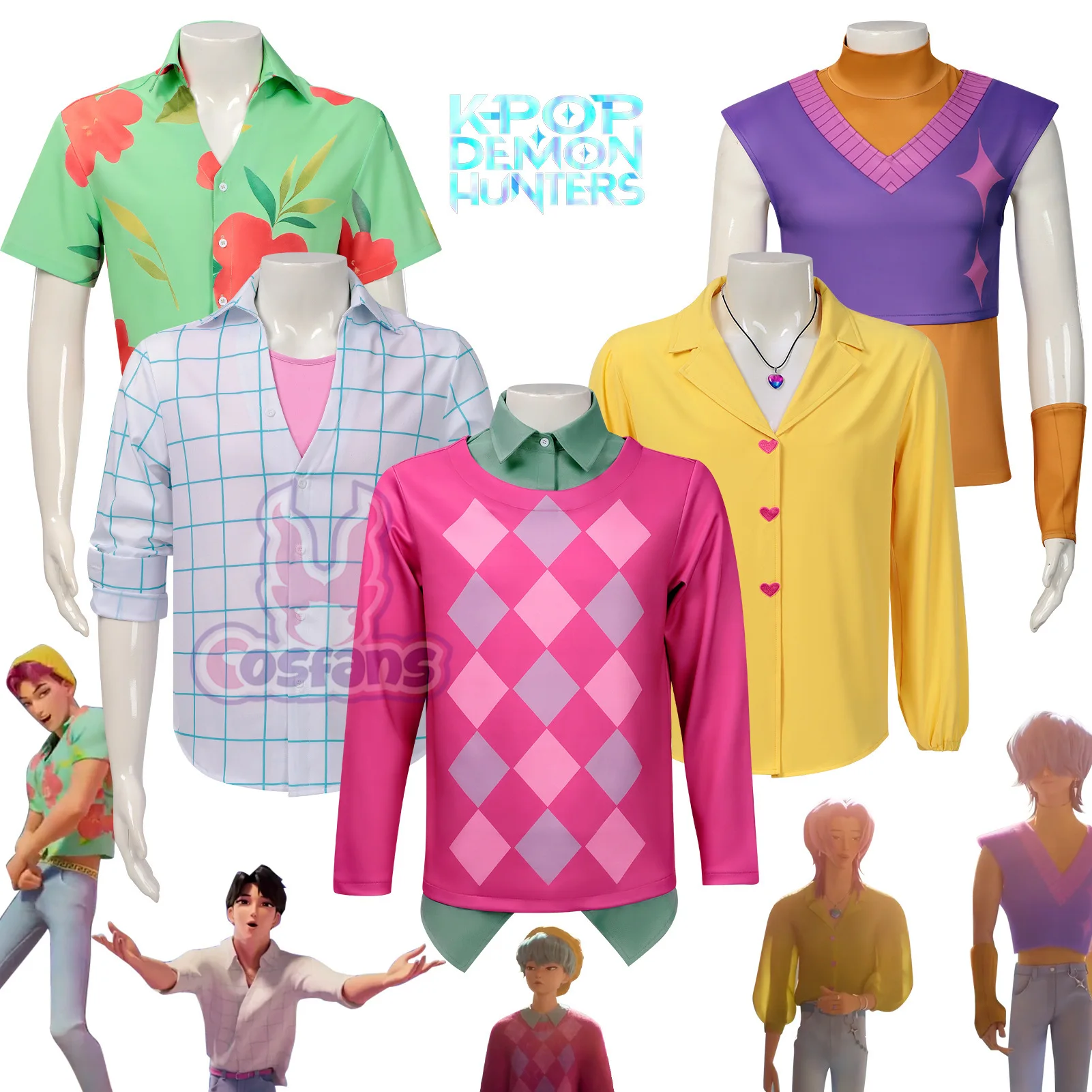 

Kpop Demon Hunters Saja Boys Jinu Baby Abby Romance Mystery Cosplay Costumes Suit Group Idol Roleplay Outfits Halloween Carnival