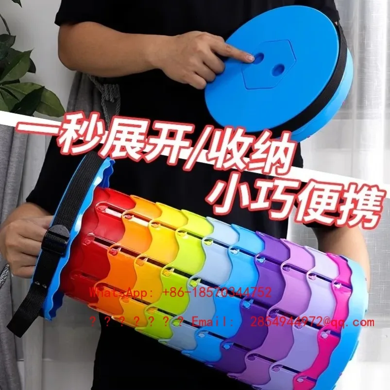 

Portable Telescopic Stool, Outdoor Folding Stool, Plastic Colored Magza Stool, Rainbow Stool