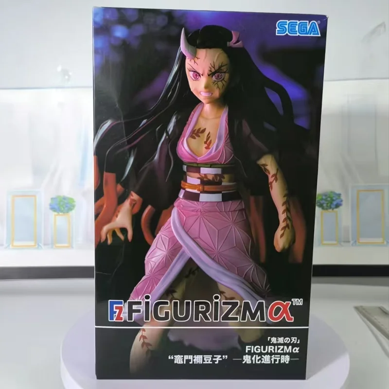 

Original Genuine SEGA 21cm Demon Slayer Anime Figures Kamado Nezuko Ghosted Version Collectible Model Statue Toys For Boy Girls