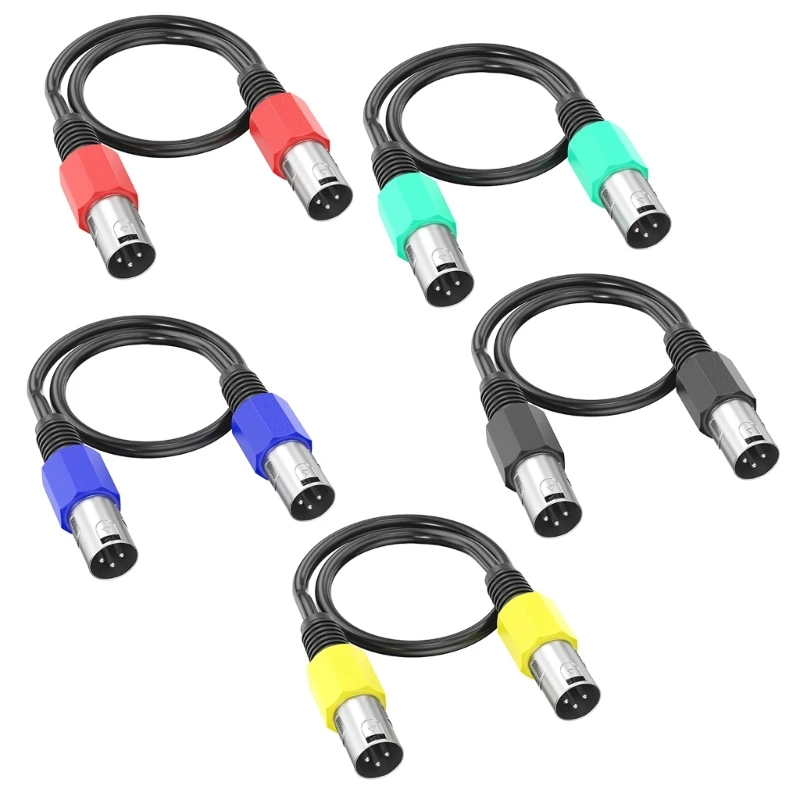 3Pin Auditory Extension Cable,Male to Male Connection Enhances Sound For Mixer Amplifiers Microphones Line