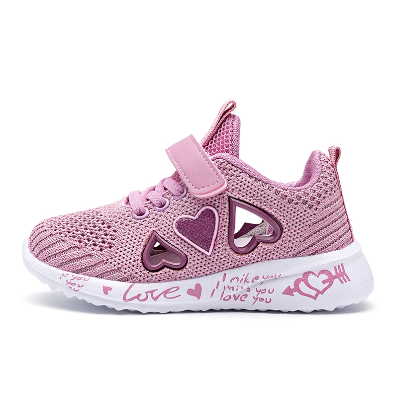 Children Mesh Casual Shoes Girl Sneakers Kids Summer Sport Footwear Kids Shoes for Girl Light Shoes Cute Pink Flat Shoes Autumn