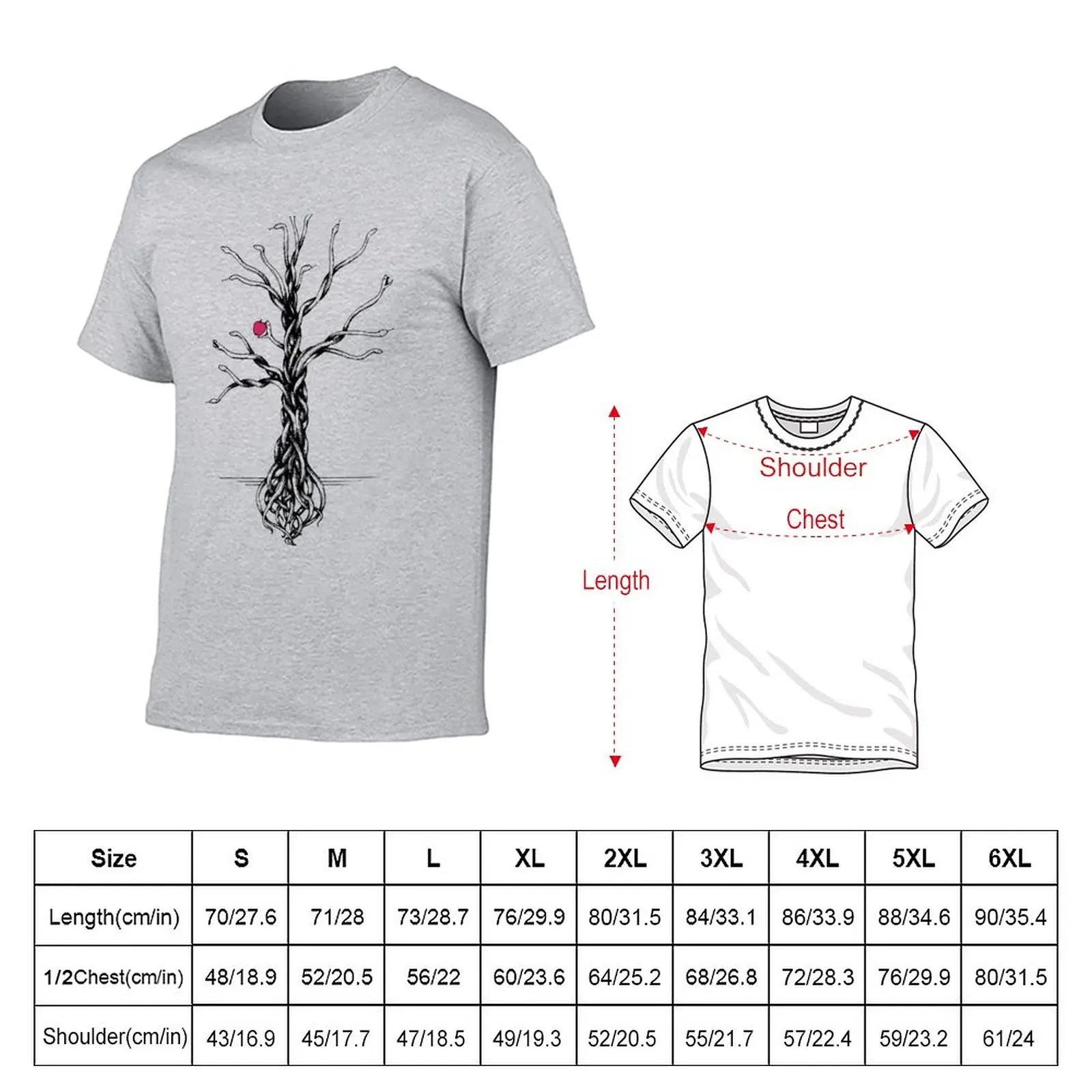 New Tree of knowledge T-Shirt Oversized t-shirt black t shirt fruit of the loom mens t shirts