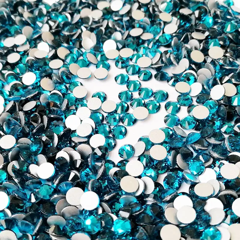 YANRUO 2058NoHF SS3-SS34 Blauer Zirkon-Charm, nicht heißklebende Kristall-Nagelkunst-DIY-Strasssteine, Applikation für Kleidung. – Detail 2