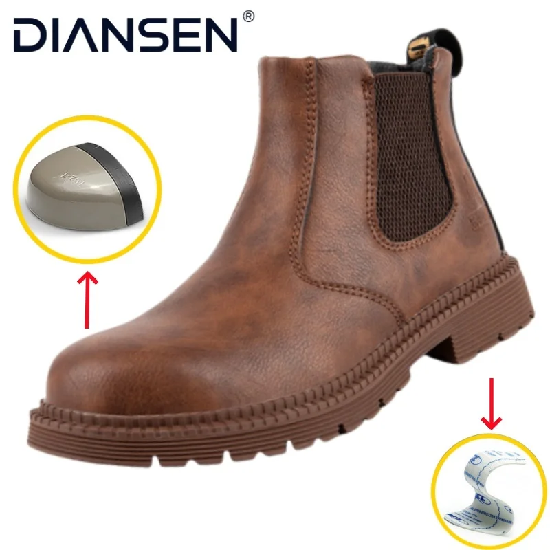 

Водонепроницаемая мужская защитная обувь, кроссовки со стальным носком, мужские ботинки, рабочие кроссовки, противоударные противоскользящие ботинки