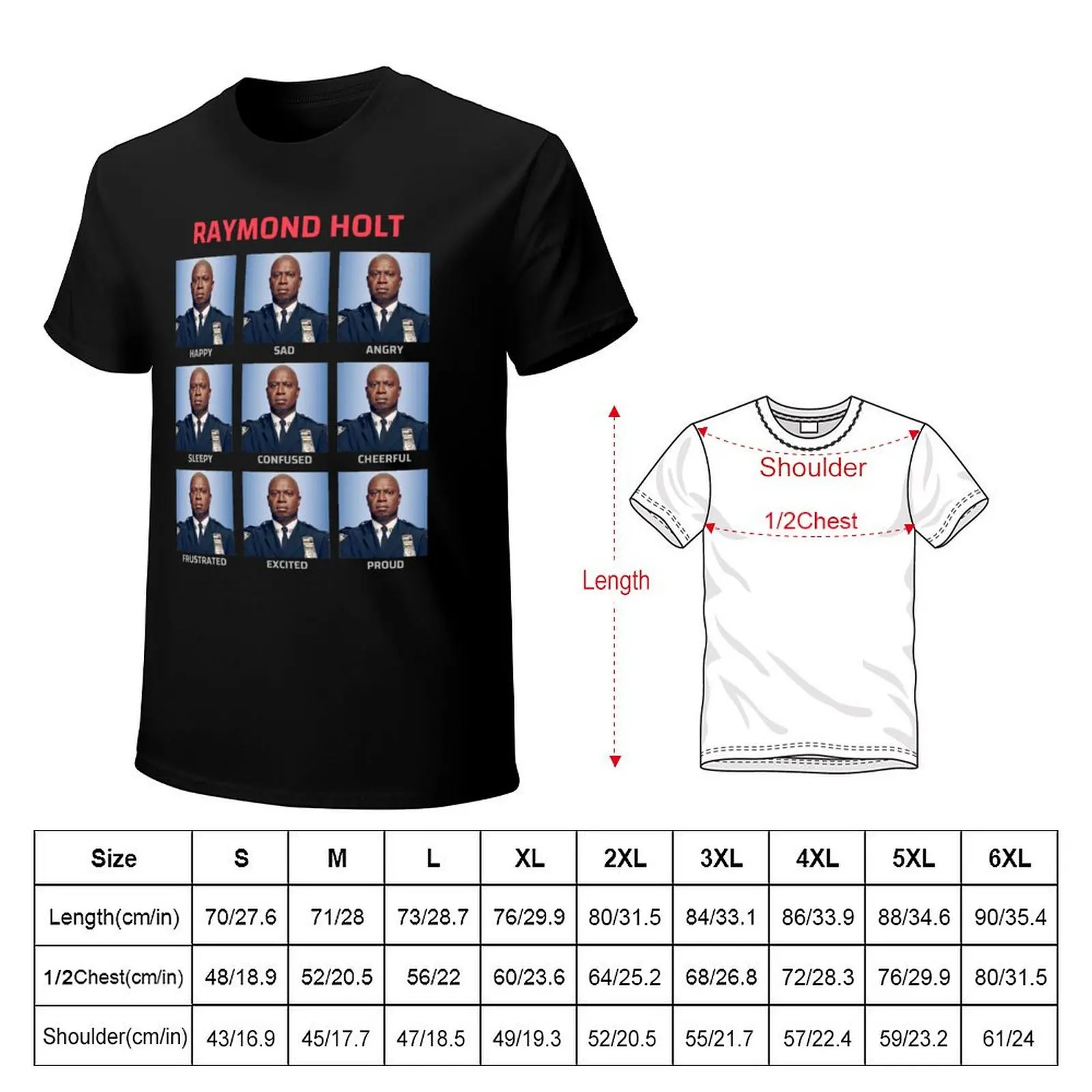 Many moods of Holt T-Shirt Basic Crew Neck Short Sleeve Top