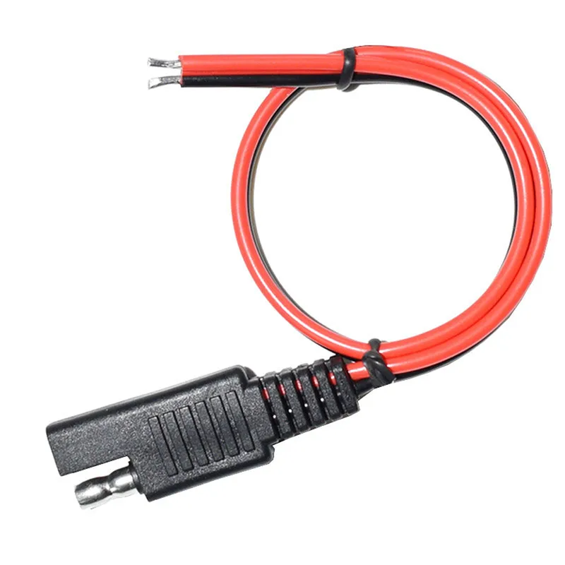 300mm 120w 10A 12 V filo di rame 18AWG connettore di alimentazione SAE rosso prolunga del cavo di alimentazione solare cavo connettore SAE a 2 PIN
