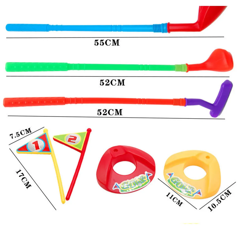 

1Set Golf Ball Set Plastic Childen Suits Fun Indoor Sports Plaything Educational for Toddlers Kids Gift Childen Suit