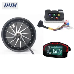 YUMA12x2.5/3.5Inch 75kmh 48V 60V 72V 3000w Hall Sensor BLDC Wheel Hub Motor with ND72450 Controller and DKD Display